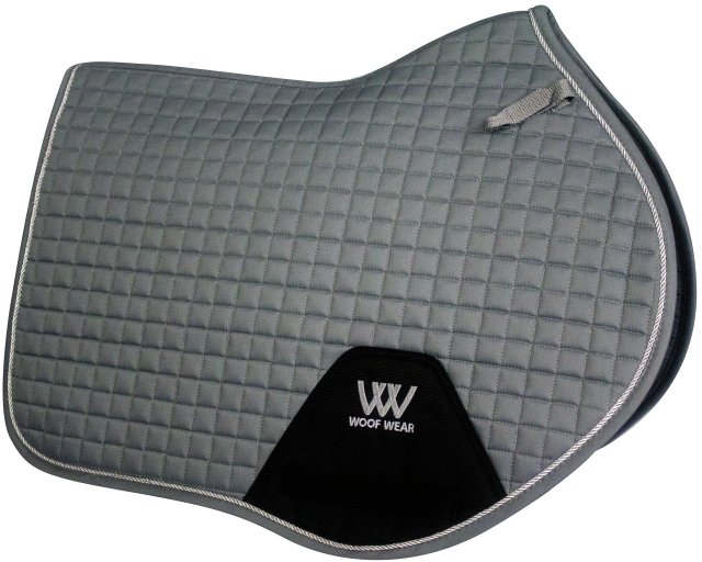 Woof Wear Woof Wear Close Contact Saddle Cloth Brushed Steel