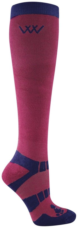 Woof Wear Winter Riding Socks Shiraz/Navy Woof Wear Winter Riding Socks Shiraz/Navy