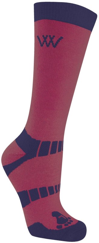 Woof Wear Short Bamboo Waffle Socks Shiraz/Navy Woof Wear Short Bamboo Waffle Socks Shiraz/Navy