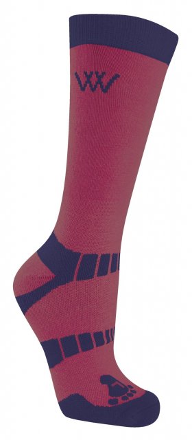 Woof Wear Woof Wear Short Bamboo Waffle Socks Shiraz/Navy