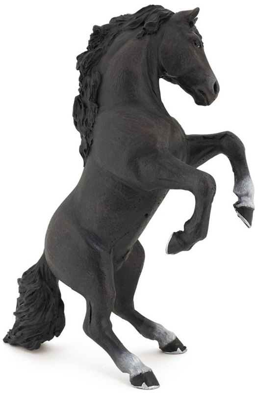 Papo Black Reared Up Horse Toy Papo Black Reared Up Horse Toy