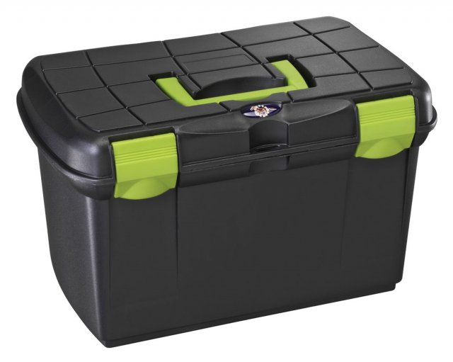 Battles Tack Box Medium Black/Pistachio