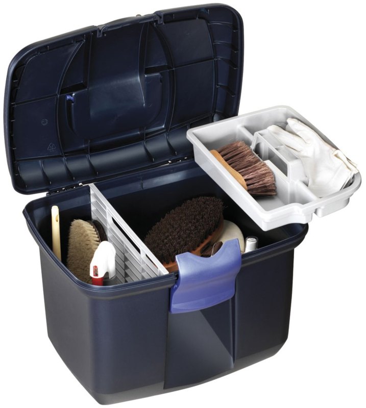 Battles Tack Box Large Midnight Blue Battles Tack Box Large Midnight Blue