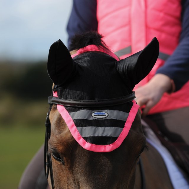 Weatherbeeta Products WeatherBeeta Reflective Ear Bonnet Pink