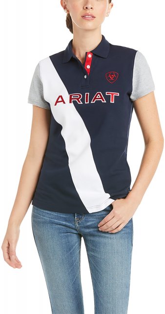 Ariat Riding Apparel Ariat Ladies Taryn Polo Button Team