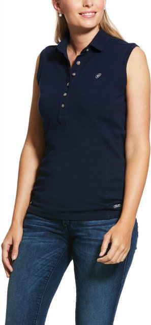 Ariat Riding Apparel Ariat® Ladies Prix Sleeveless Polo 2.0 Navy