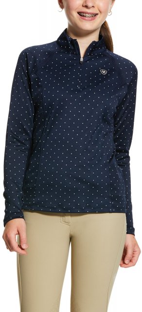 Ariat Riding Apparel Ariat® Junior Sunstopper Navy Dot