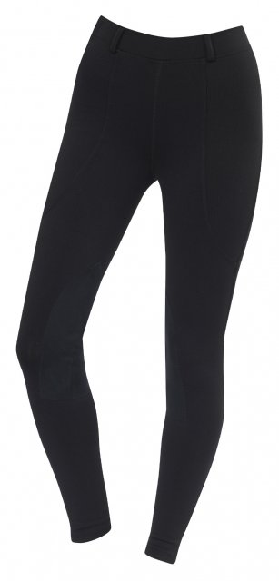 Dublin  Dublin Junior Performance Flex Knee Patch Riding Tights Black