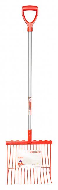 Red Gorilla  Red Gorilla D Handle Riddler Shavings Fork Red