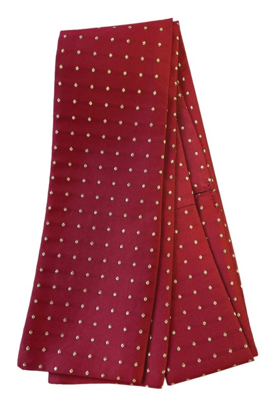 Equetech Self Tying Pin Spot Stock Red/Gold Equetech Self Tying Pin Spot Stock Red/Gold