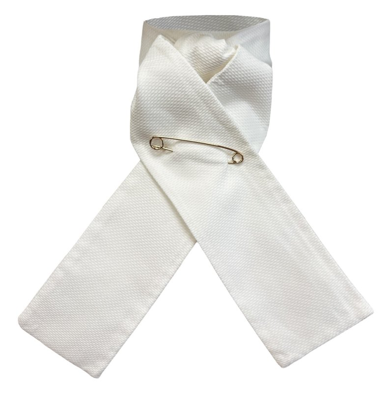Equetech Self Tying Marcella Stock White Equetech Self Tying Marcella Stock White