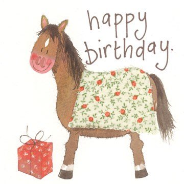 Alex Clark Alex Clark Pony Birthday Card