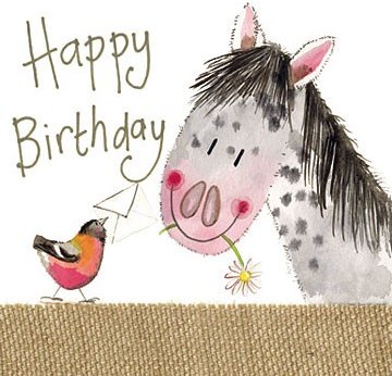 Alex Clark Alex Clark Pretty Pony Birthday Card