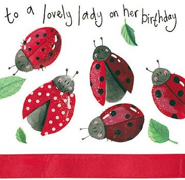 Alex Clark Alex Clark Lovely LadyBirds Birthday Card