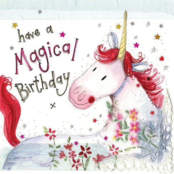 Alex Clark Alex Clark Unicorn Birthday Card