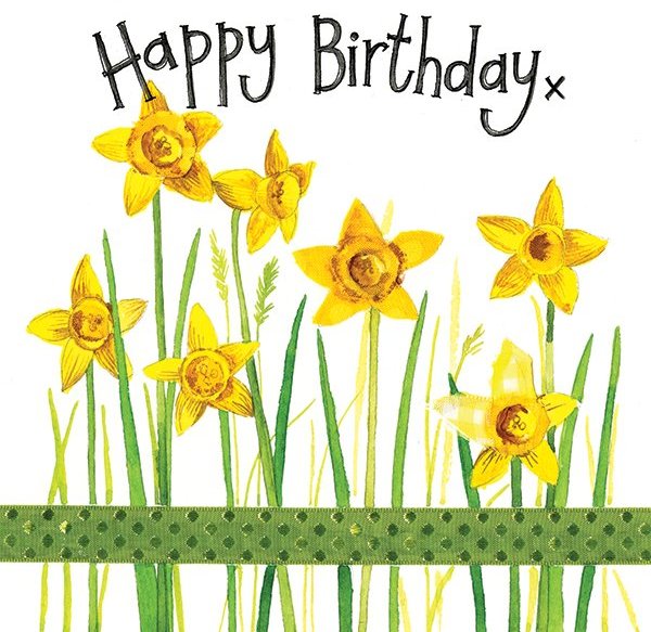 Alex Clark Alex Clark Daffodils Birthday Card