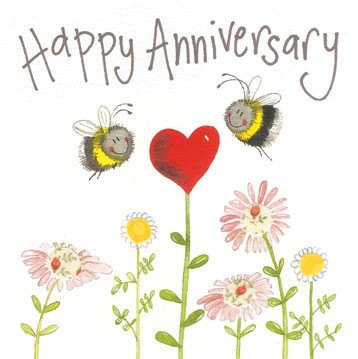 Alex Clark Alex Clark Anniversary Bee Card