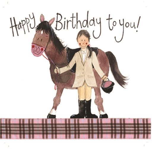 Alex Clark Alex Clark Girl & Pony Birthday Card