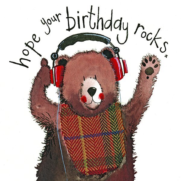 Alex Clark Alex Clark Headphones Birthday Card