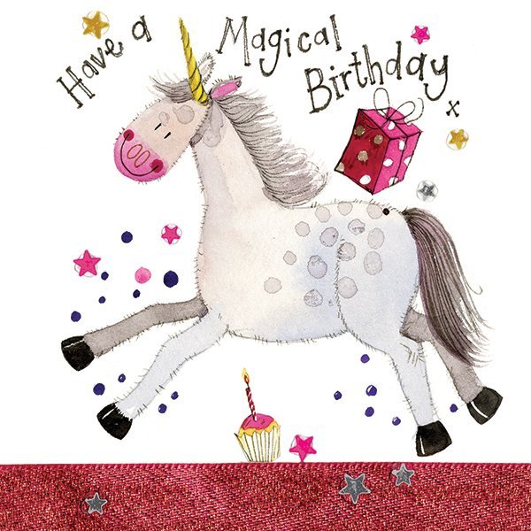 Alex Clark Alex Clark Birthday Unicorn Card