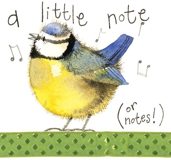 Alex Clark Alex Clark Little Note Blue Tit Card