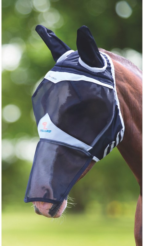 Shires Fine Mesh Fly Mask with Ears & Nose Shires Fine Mesh Fly Mask with Ears & Nose