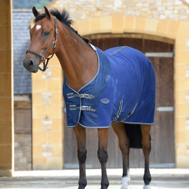 Weatherbeeta Horse Rugs WeatherBeeta Dark Blue Fleece Cooler Rug