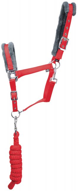 HY Range Hy Sport Active Head Collar & Rope Rosette Red