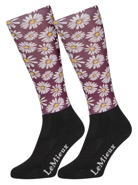 LeMieux LeMieux Adult Footsie Socks Daisies