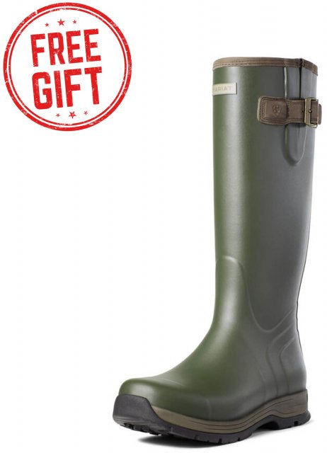Ariat Riding Boots and Footwear Ariat Mens Burford Waterproof Rubber Boot