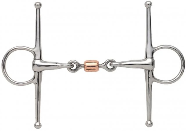 Shires Shires Full Cheek Snaffle with Copper Peanut 6328