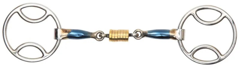 Shires Blue Sweet Iron Bevel with Roller Link 6356 Shires Blue Sweet Iron Bevel with Roller Link 6356