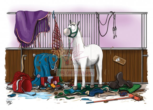 Emily Cole Emily Cole Unexplained Mess Greeting Card