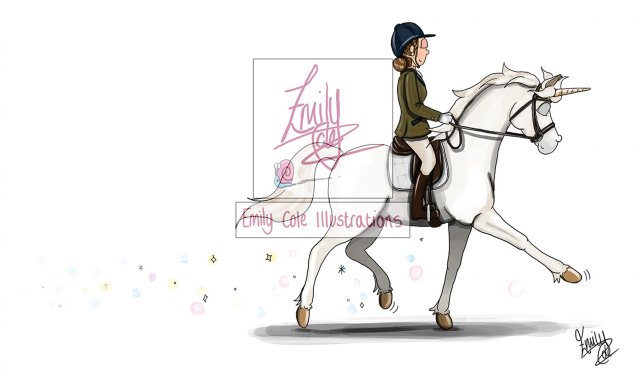 Emily Cole Emily Cole Unicorn Horse Greeting Card