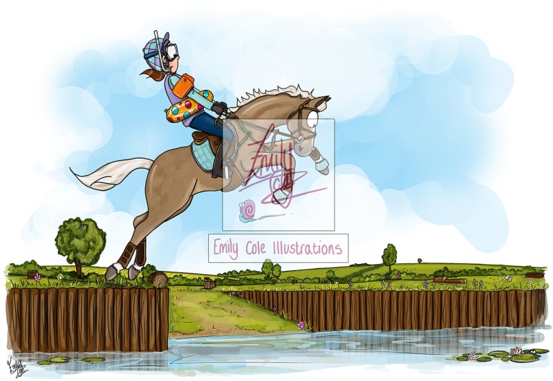 Emily Cole The Water jump Greeting Card Emily Cole The Water jump Greeting Card