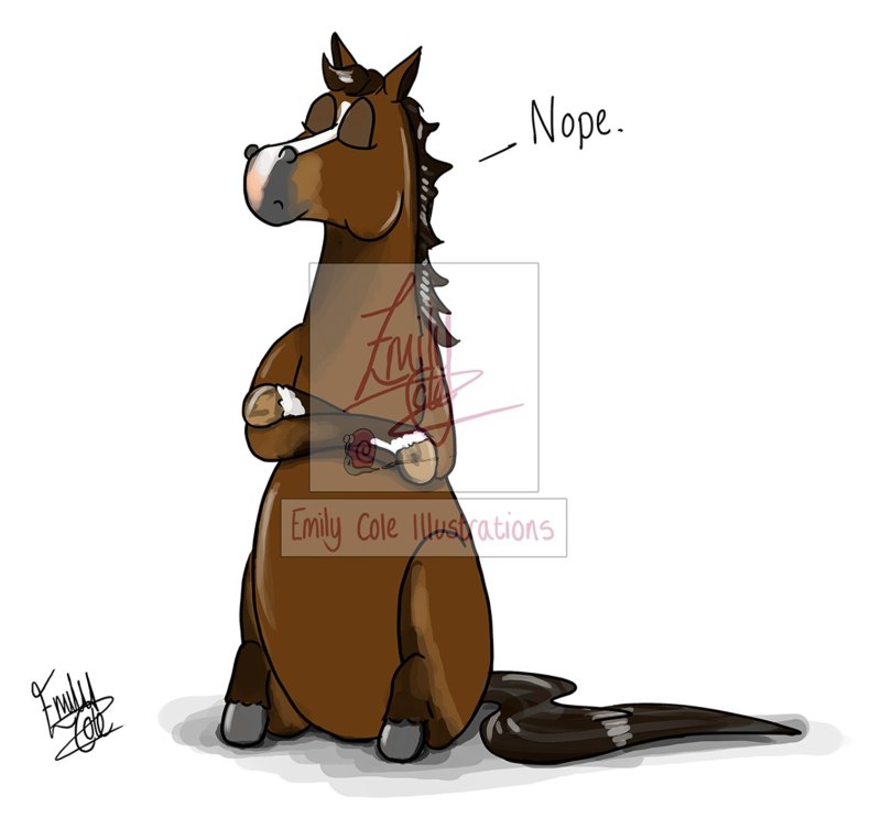 Emily Cole Nope Greeting Card Emily Cole Nope Greeting Card