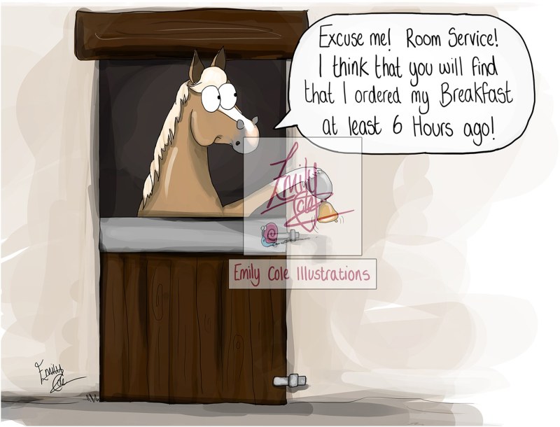 Emily Cole Room Service Greeting Card Emily Cole Room Service Greeting Card