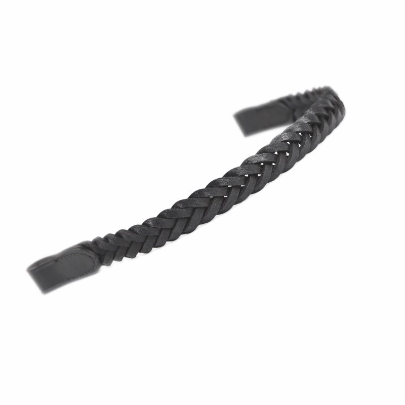 Gara Plaited Leather Browband  Gara Plaited Leather Browband