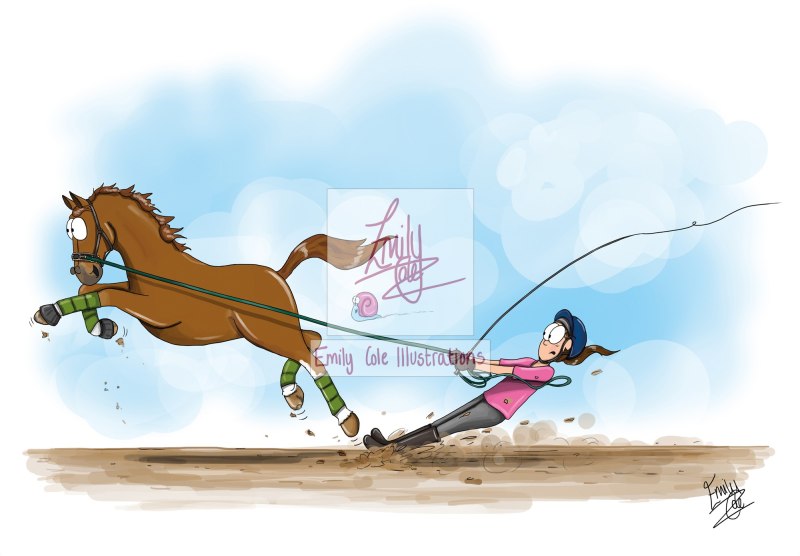 Emily Cole Lunge Line Greeting Card Emily Cole Lunge Line Greeting Card