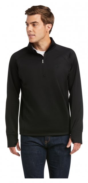 Ariat Riding Apparel Ariat® Mens Tek Team 1/2 Zip Fleece Black