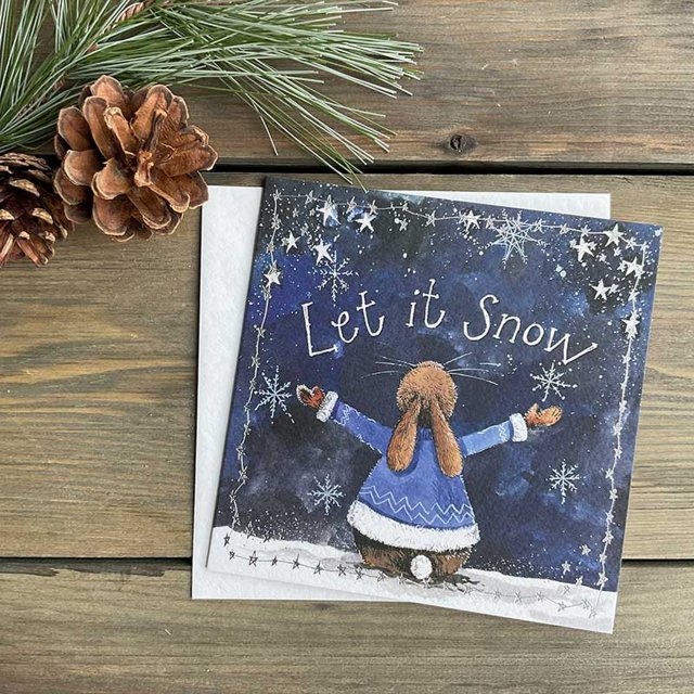 Alex Clark Alex Clark Let It Snow Christmas Card