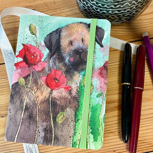 Alex Clark Alex Clark Border Terrier Small Chunky Notebook