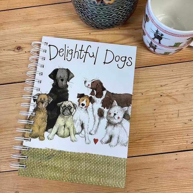 Alex Clark Alex Clark Delightful Dogs Spiral Bound Journal