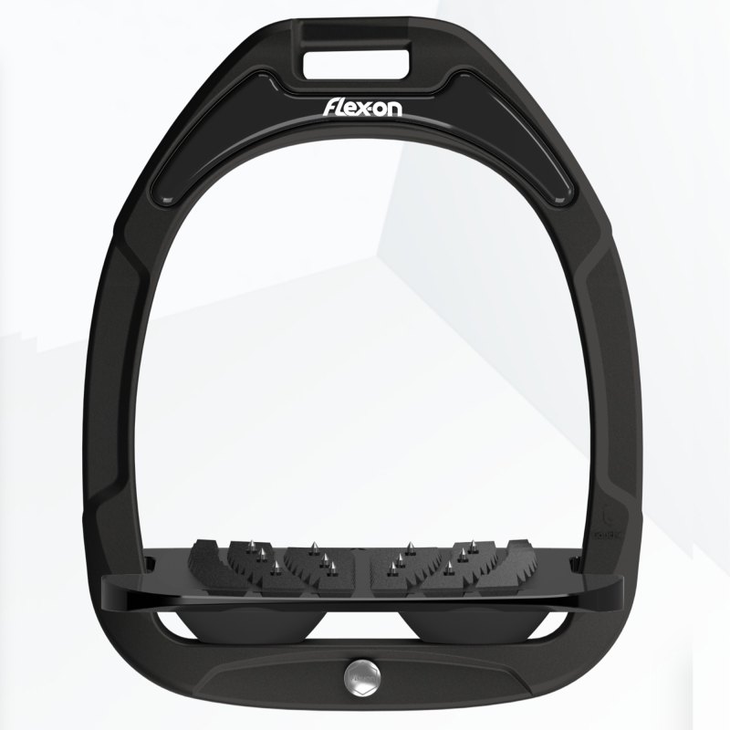 Flex-On Green Composite Inclined Ultra Grip Stirrups - Black/Black/Black Flex-On Green Composite Inclined Ultra Grip Stirrups - Black/Black/Black