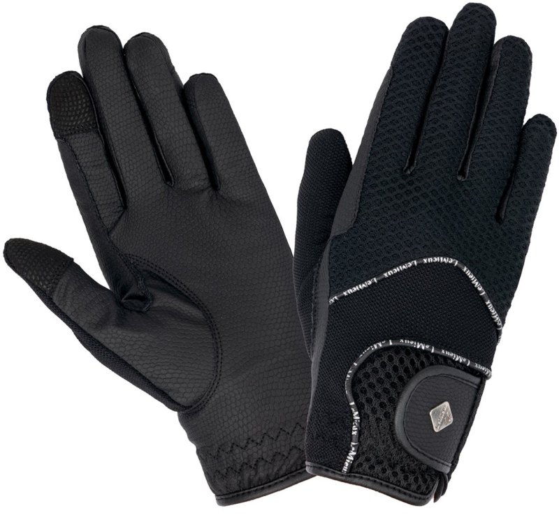 LeMieux Pro Touch 3D Mesh Adults Riding Gloves Black LeMieux Pro Touch 3D Mesh Adults Riding Gloves Black