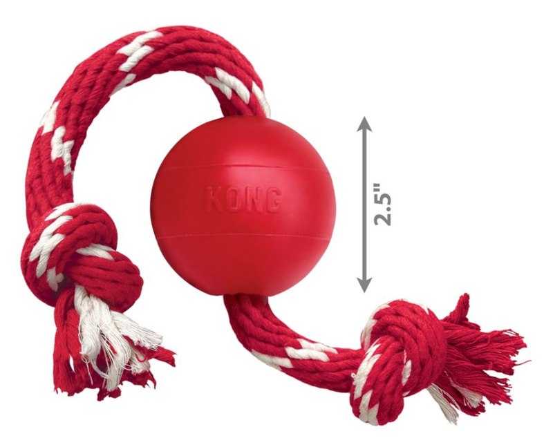 KONG Ball with Rope KONG Ball with Rope