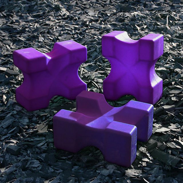 PolyJumps PolyJumps Purple Mini Blocks | 6 Pack