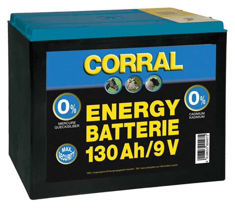 Corral Zinc-Carbon 130 AH 9V Dry Battery Corral Zinc-Carbon 130 AH 9V Dry Battery
