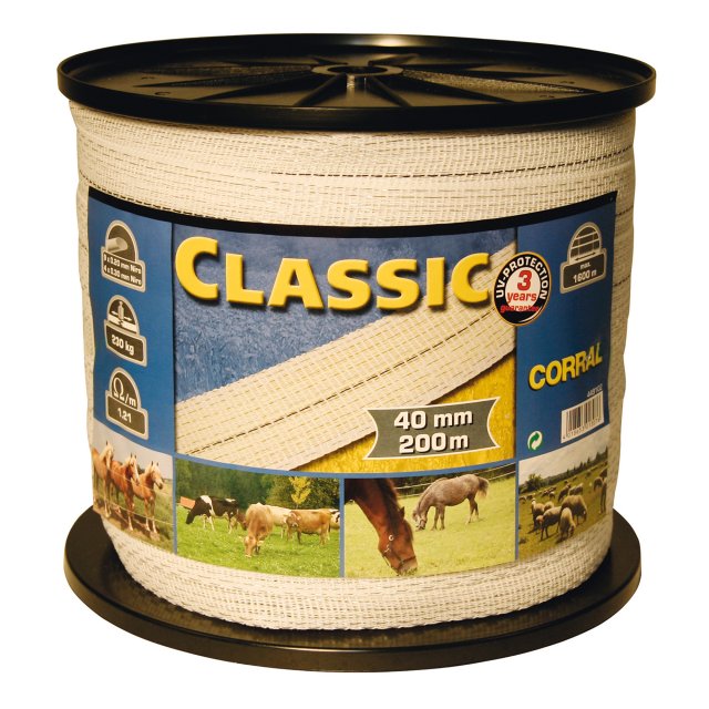 Corral Corral Classic Fencing Tape 200m X 40mm
