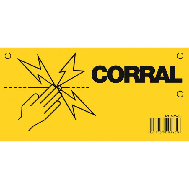 Corral Corral Warning Sign Electric Fence